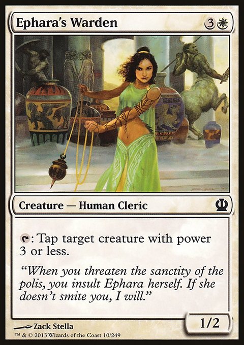 Ephara's Warden, Theros #10, Magic: The Gathering card