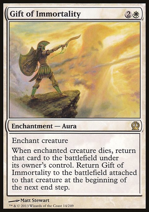 Gift of Immortality, Theros #14, Magic: The Gathering card
