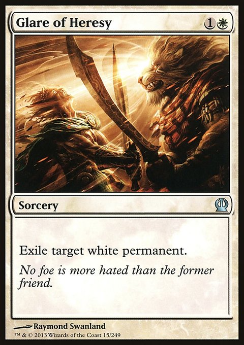 Glare of Heresy, Theros #15, Magic: The Gathering card