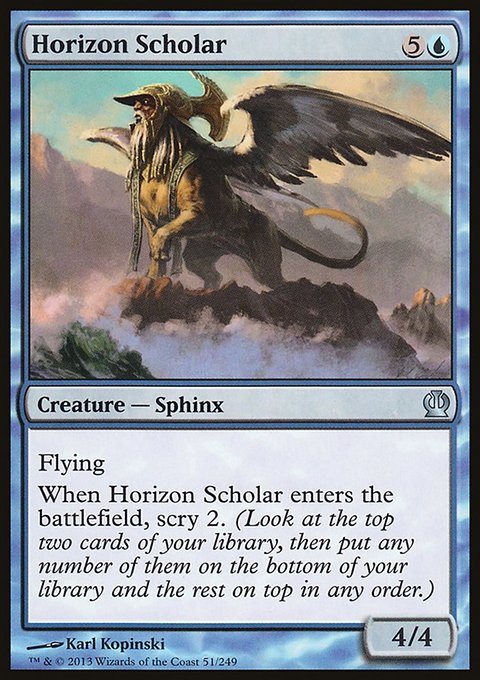 Horizon Scholar, Theros #51, Magic: The Gathering card