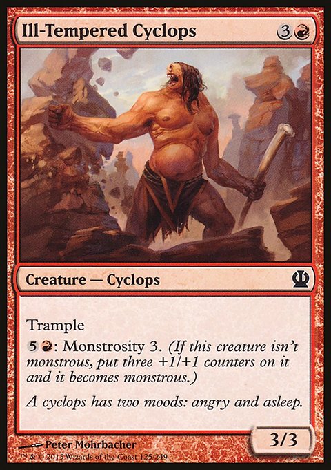 Ill-Tempered Cyclops, Theros #125, Magic: The Gathering card