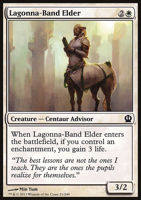 Lagonna-Band Elder, Theros #21, Magic: The Gathering card