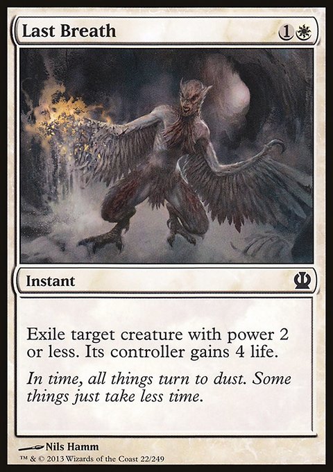 Last Breath, Theros #22, Magic: The Gathering card