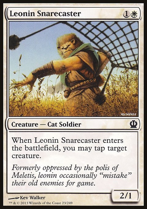 Leonin Snarecaster, Theros #23, Magic: The Gathering card