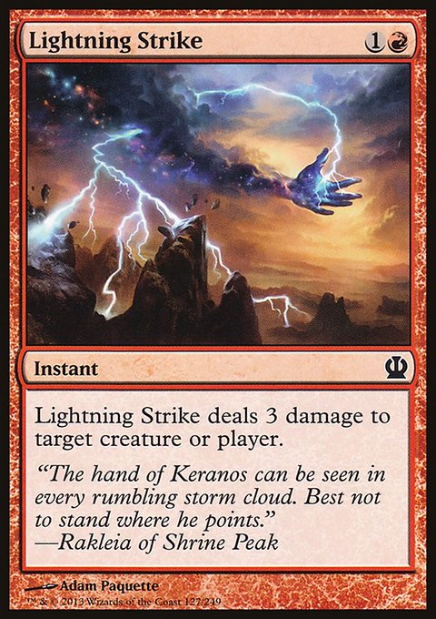 Lightning Strike, Theros #127, Magic: The Gathering card