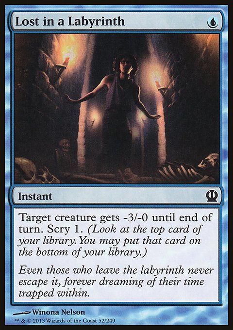 Lost in a Labyrinth, Theros #52, Magic: The Gathering card