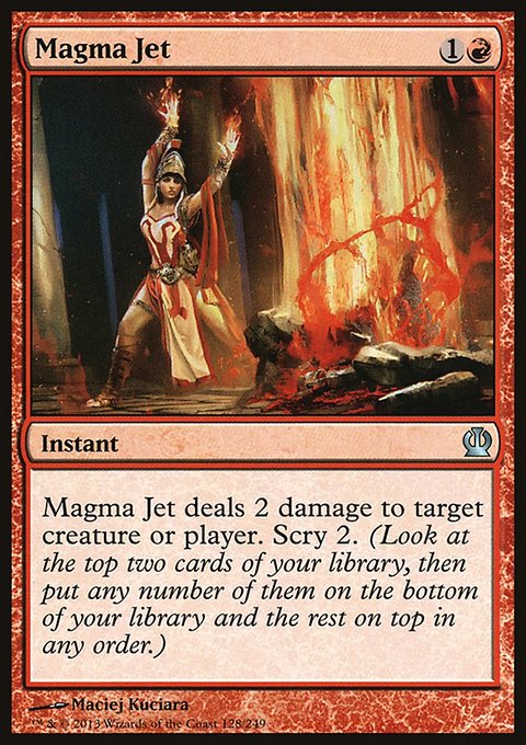 Magma Jet, Theros #128, Magic: The Gathering card