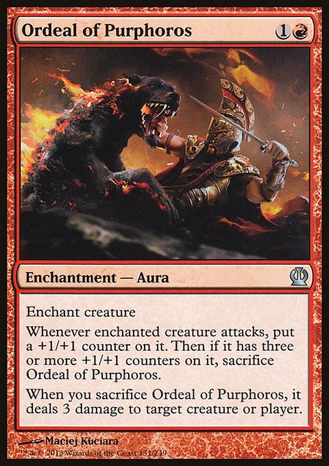 Ordeal of Purphoros, Theros #131, Magic: The Gathering card