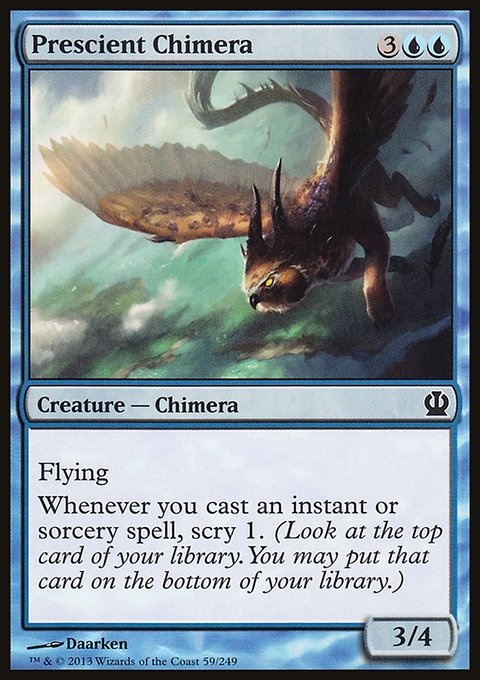 Prescient Chimera, Theros #59, Magic: The Gathering card