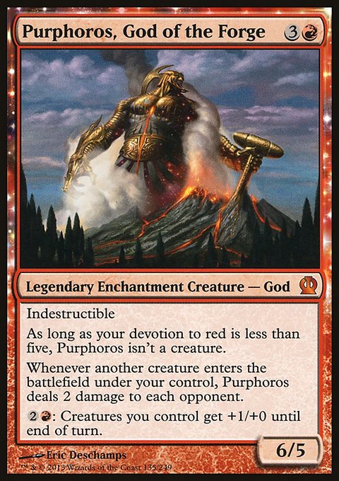 Purphoros, God of the Forge, Theros #135, Magic: The Gathering card