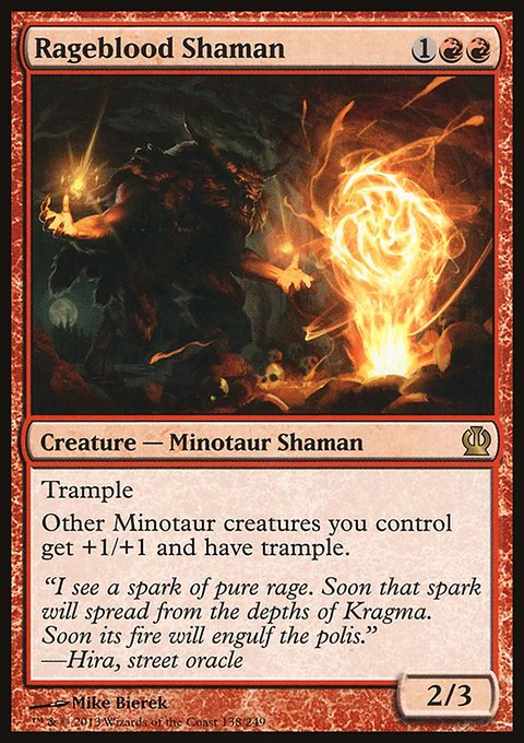 Rageblood Shaman, Theros #138, Magic: The Gathering card