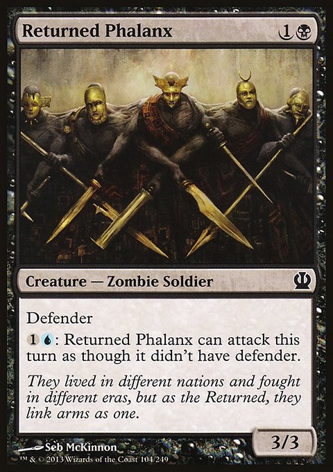 Returned Phalanx, Theros #104, Magic: The Gathering card