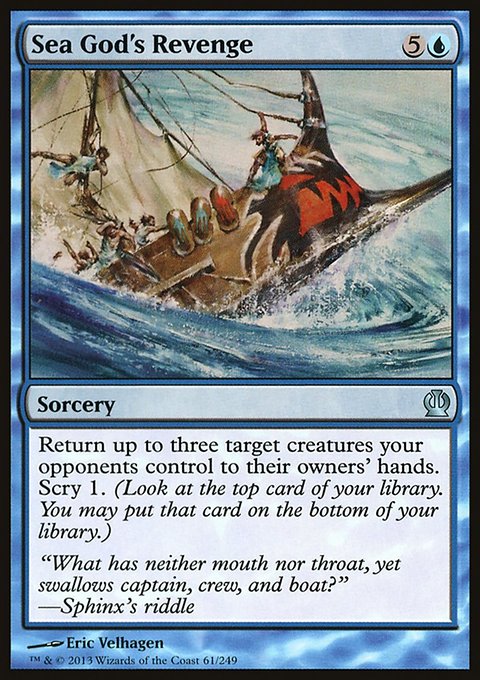 Sea God's Revenge, Theros #61, Magic: The Gathering card