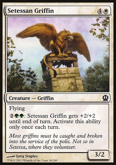 Setessan Griffin, Theros #30, Magic: The Gathering card