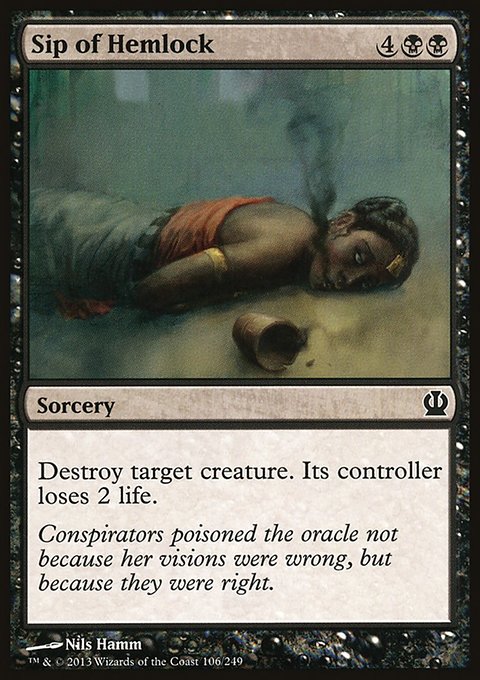 Sip of Hemlock, Theros #106, Magic: The Gathering card
