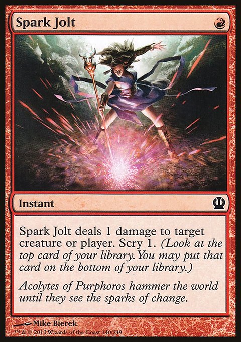 Spark Jolt, Theros #140, Magic: The Gathering card