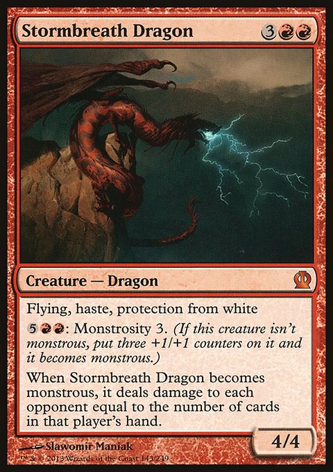 Stormbreath Dragon, Theros #143, Magic: The Gathering card