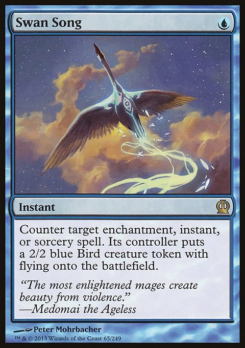 Swan Song, Theros #65, Magic: The Gathering card