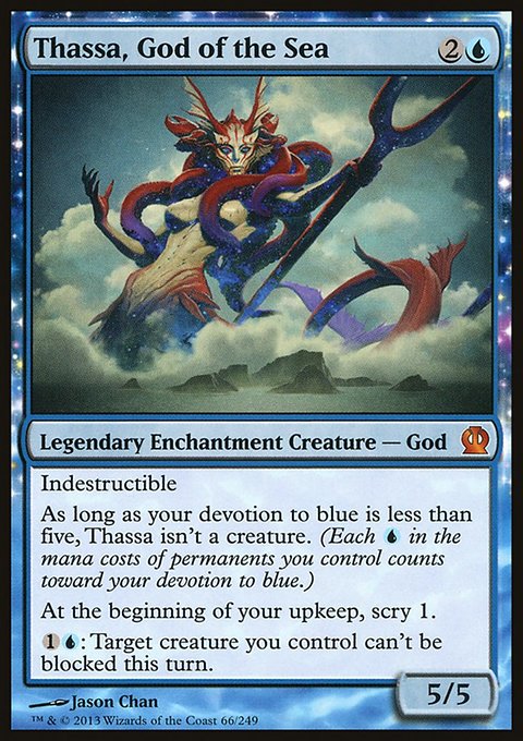 Thassa, God of the Sea, Theros #66, Magic: The Gathering card