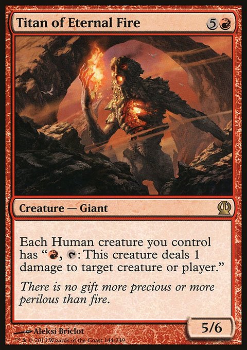 Titan of Eternal Fire, Theros #144, Magic: The Gathering card