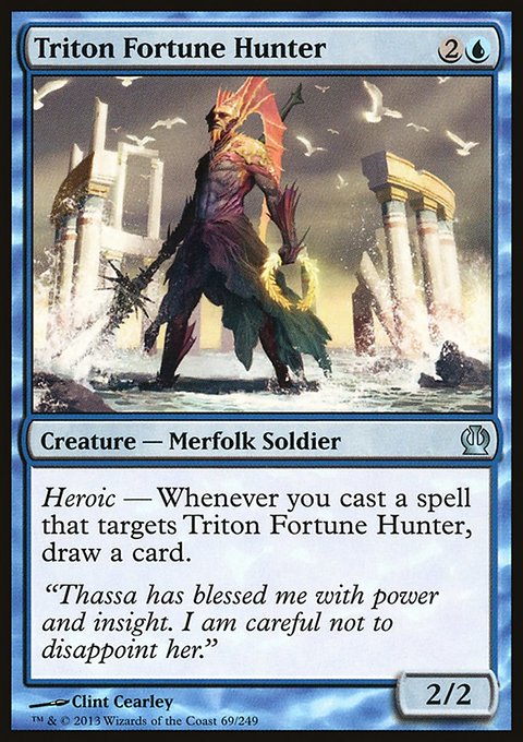 Triton Fortune Hunter, Theros #69, Magic: The Gathering card