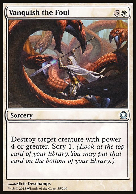 Vanquish the Foul, Theros #35, Magic: The Gathering card