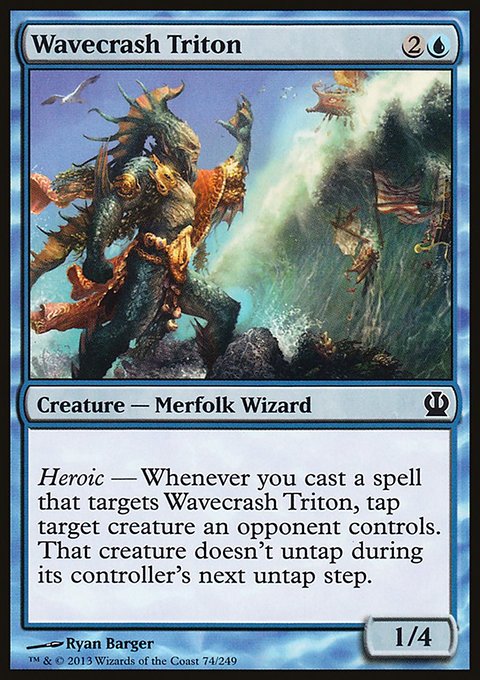Wavecrash Triton, Theros #74, Magic: The Gathering card