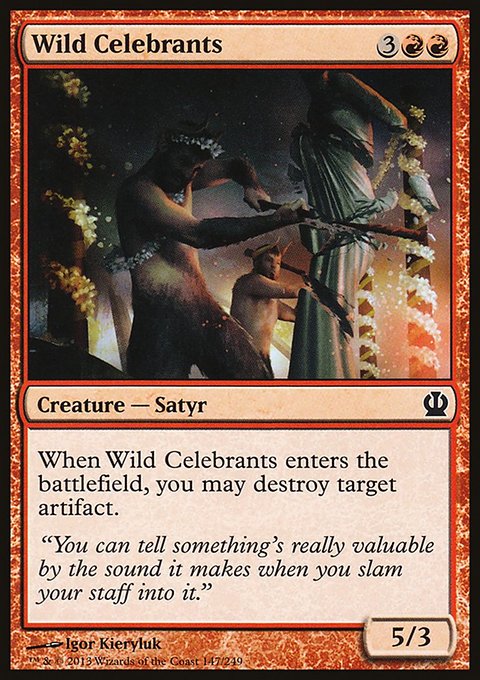 Wild Celebrants, Theros #147, Magic: The Gathering card