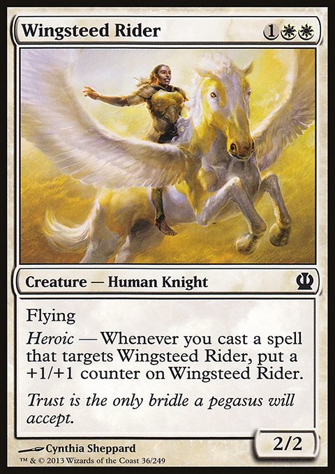 Wingsteed Rider, Theros #36, Magic: The Gathering card