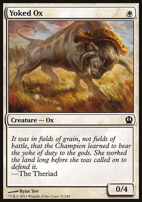 Yoked Ox, Theros #37, Magic: The Gathering card