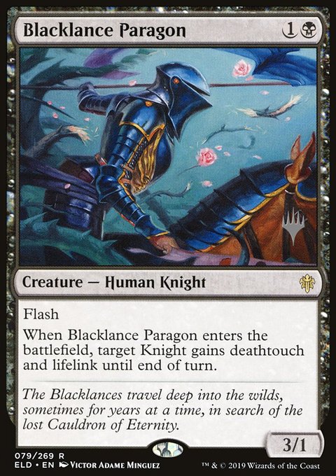 Blacklance Paragon, Throne of Eldraine Promos #79p, Magic: The Gathering card