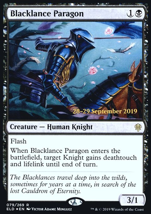 Blacklance Paragon, Throne of Eldraine Promos #79s, Magic: The Gathering card