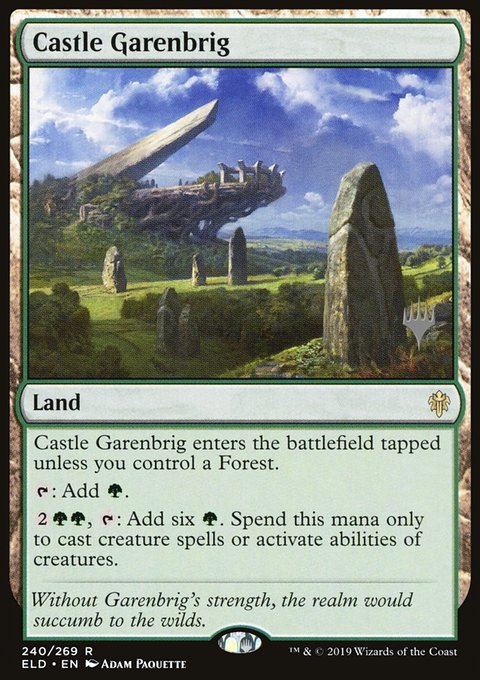 Castle Garenbrig, Throne of Eldraine Promos #240p, Magic: The Gathering card