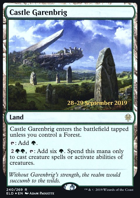 Castle Garenbrig, Throne of Eldraine Promos #240s, Magic: The Gathering card
