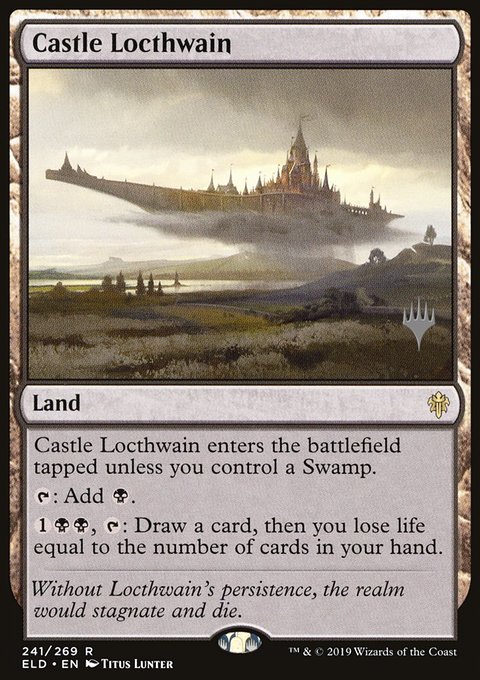 Castle Locthwain, Throne of Eldraine Promos #241p, Magic: The Gathering card