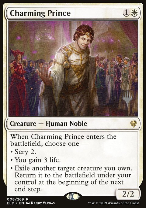 Charming Prince, Throne of Eldraine Promos #8p, Magic: The Gathering card