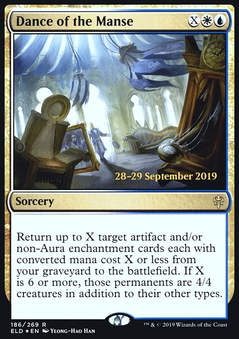 Dance of the Manse, Throne of Eldraine Promos #186s, Magic: The Gathering card