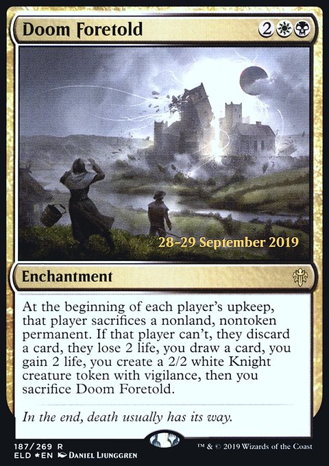 Doom Foretold, Throne of Eldraine Promos #187s, Magic: The Gathering card