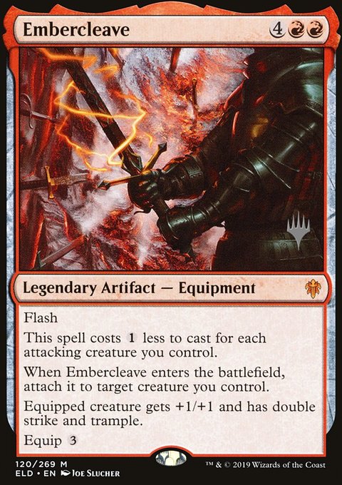 Embercleave, Throne of Eldraine Promos #120p, Magic: The Gathering card