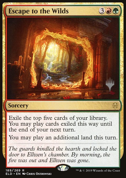 Escape to the Wilds, Throne of Eldraine Promos #189p, Magic: The Gathering card