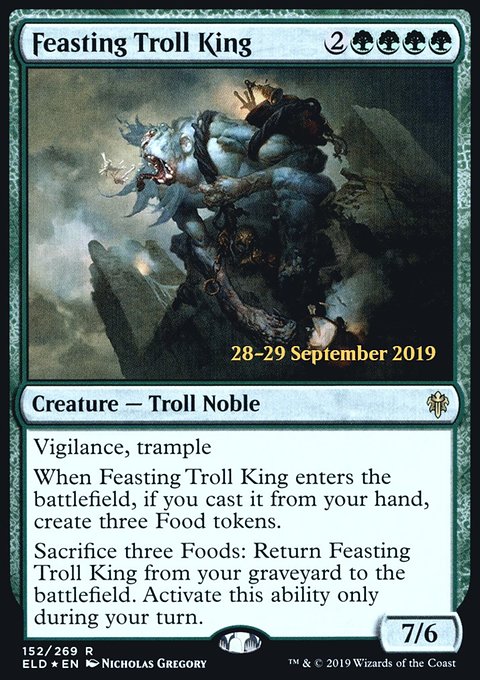 Feasting Troll King, Throne of Eldraine Promos #152s, Magic: The Gathering card