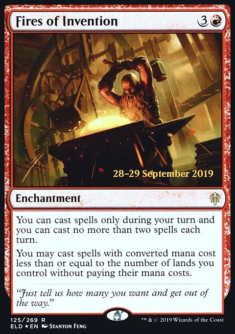 Fires of Invention, Throne of Eldraine Promos #125s, Magic: The Gathering card