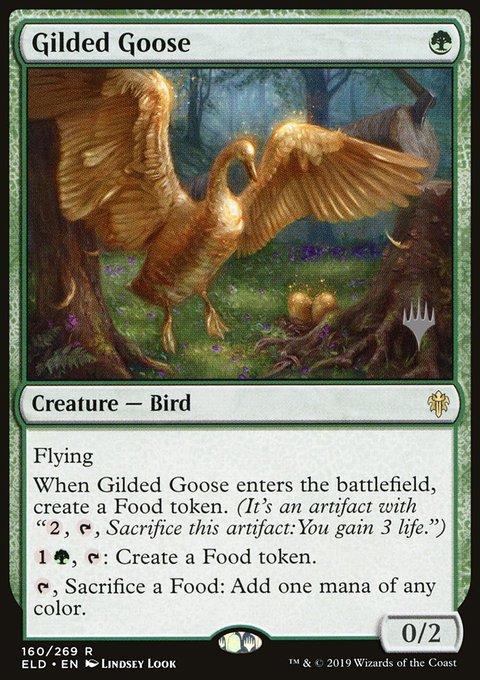 Gilded Goose, Throne of Eldraine Promos #160p, Magic: The Gathering card