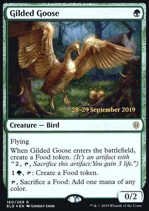 Gilded Goose, Throne of Eldraine Promos #160s, Magic: The Gathering card