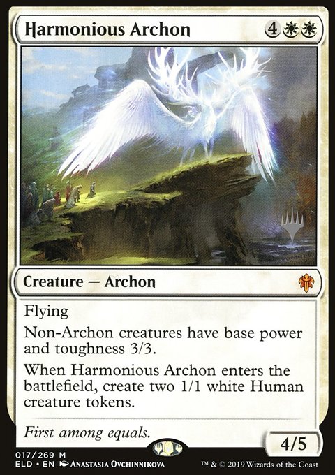 Harmonious Archon, Throne of Eldraine Promos #17p, Magic: The Gathering card