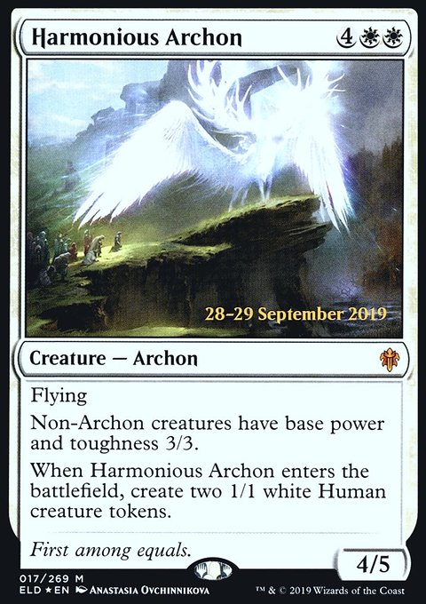 Harmonious Archon, Throne of Eldraine Promos #17s, Magic: The Gathering card