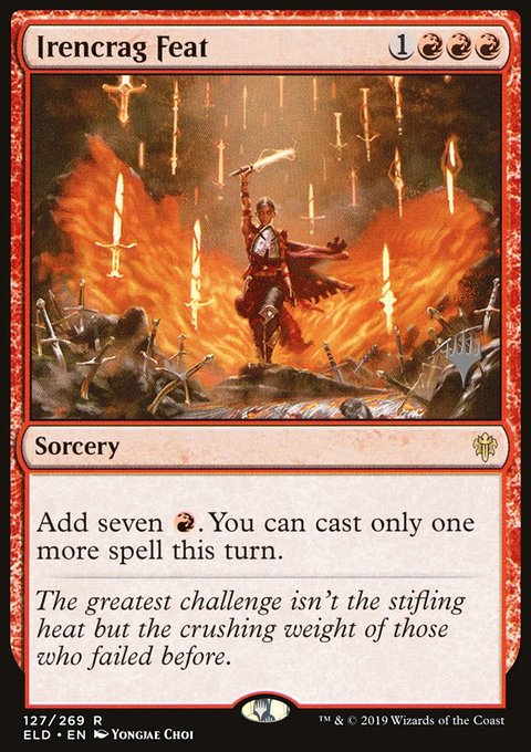 Irencrag Feat, Throne of Eldraine Promos #127p, Magic: The Gathering card