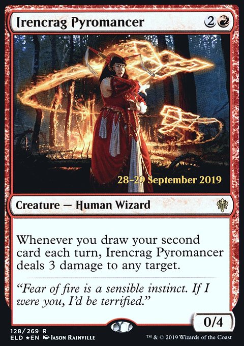 Irencrag Pyromancer, Throne of Eldraine Promos #128s, Magic: The Gathering card