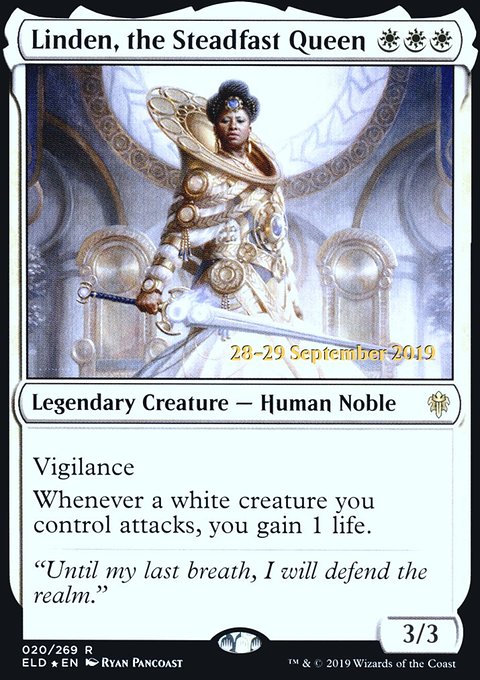 Linden, the Steadfast Queen, Throne of Eldraine Promos #20s, Magic: The Gathering card