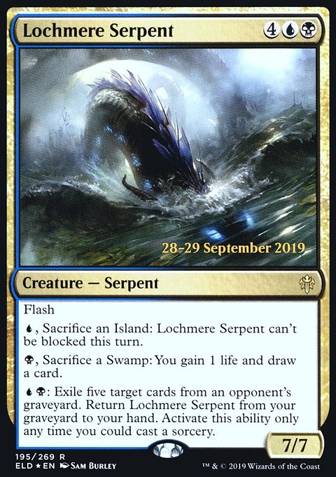 Lochmere Serpent, Throne of Eldraine Promos #195s, Magic: The Gathering card